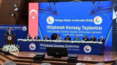 Ankara'da düzenlenen TOBB toplantısında, Denizli Sanayi Odası Başkanı Selim Kasapoğlu,