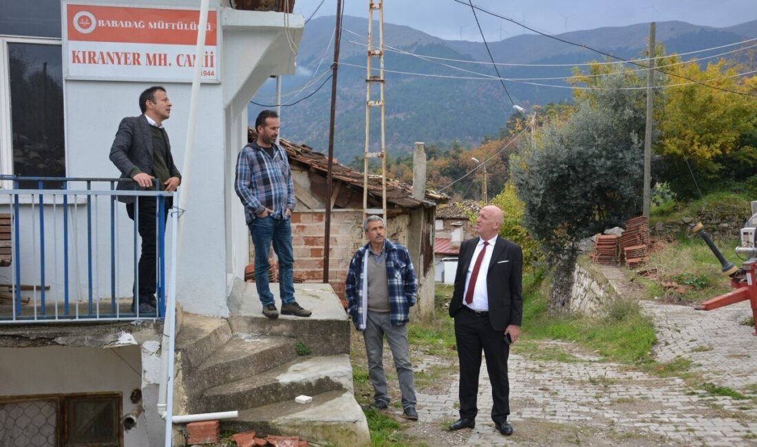 Babadağ Belediye Başkanı Murat Kumral, Kıranyer ve İncilipınar Mahalleleri'nde yapılan