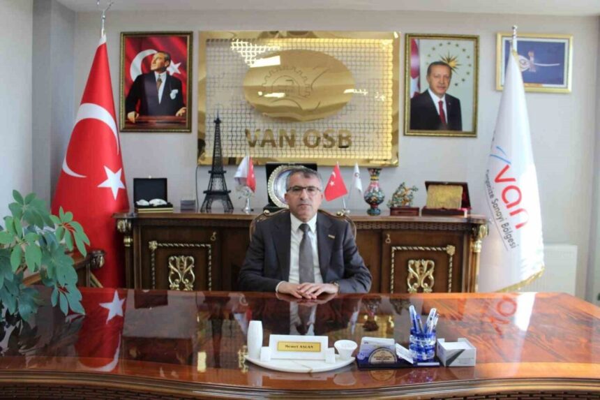 Van OSB Yönetim Kurulu Başkanı Memet Aslan’dan yeni yıl mesajı: “2026’nın barış ve huzur getirmesini diliyoruz.”