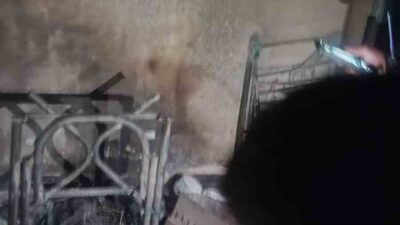 Batman'ın Kardelen Mahallesi'ndeki Galaksi Sitesi'nde, 4. kat merdiven boşluğunda çıkan