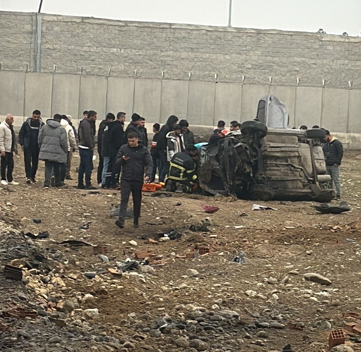 Batman’da bir otomobilin takla atması sonucu iki kişi yaralandı. Olay,