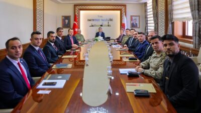 Bayburt’ta Vali Mustafa Eldivan’ın başkanlığında gerçekleştirilen İl Güvenlik ve Asayiş