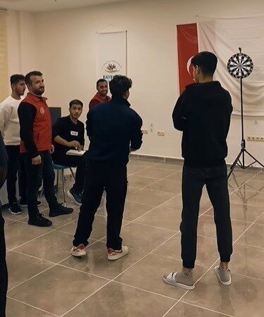 Bayburt'ta KYK yurtlarında kalan üniversite öğrencileri, Bayburt Genç Ofis'in düzenlediği