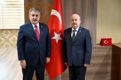 BBP Genel Başkanı Mustafa Destici, Rektör Prof. Dr. Ahmet Demir’i Ziyaret Etti