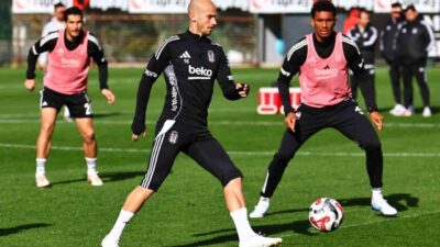 Beşiktaş, Trabzonspor ile yapacağı maçın hazırlıklarına bir günlük aranın ardından,