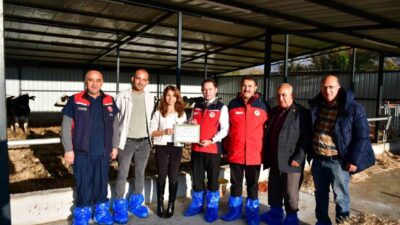 Çanakkale'nin Biga ilçesinde, Biga Kaymakamı Ercan Kayabaşı, sağlıklı hayvansal üretim
