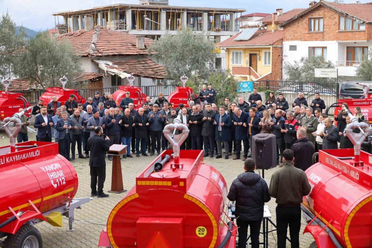 Bilecik’te yangınlara müdahale kapasitesini artırmak amacıyla temin edilen 20 yangın