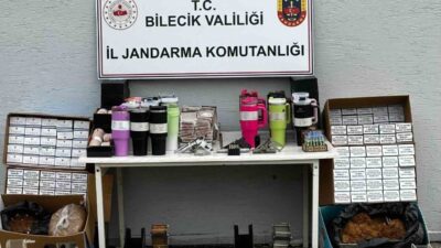 Bilecik’in Söğüt ilçesinde kaçakçılıkla mücadele için düzenlenen operasyonda, çeşitli silah
