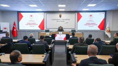 Bilecik Valisi Faik Oktay Sözer başkanlığında, Tarımsal Kuraklık İl Kriz