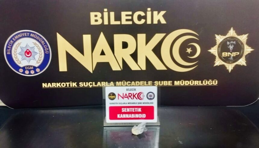 Bilecik’te düzenlenen uyuşturucu operasyonunda bir kişi gözaltına alındı.