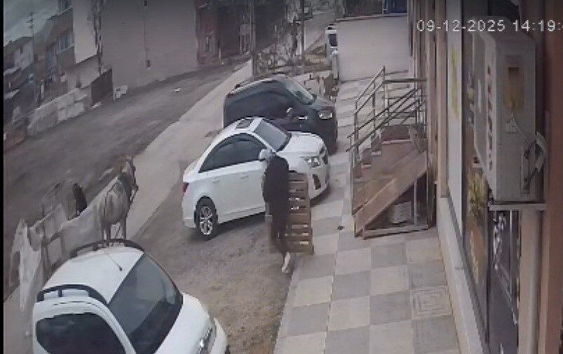 Eskişehir’de Güvenlik Kameralarına Yansıyan İzinsiz Malzeme Alma Olayı Yeniden Gerçekleşti Eskişehir'in Odunpazarı ilçesinde, Dedeoğlu Sokak'taki bir apartmanın önünden malzeme çalan