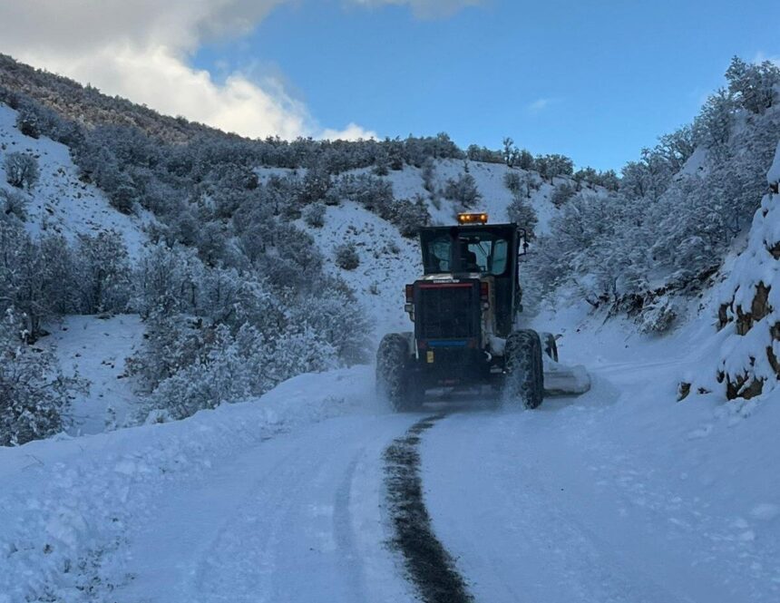 Bingöl’de kar nedeniyle kapalı olan 75 köy yolunda İl Özel İdaresi’nin çalışmaları devam ediyor.