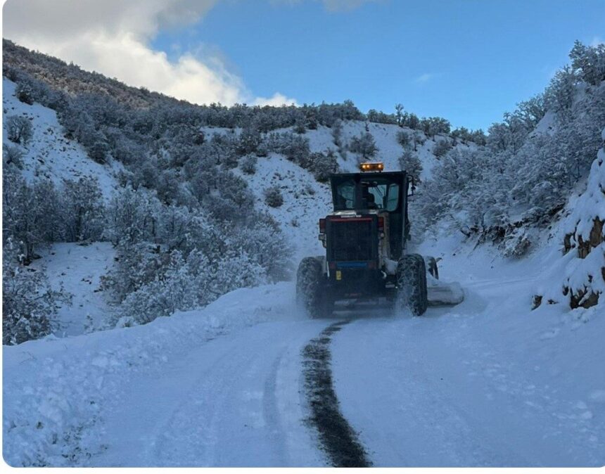 Bingöl’deki yoğun kar yağışı nedeniyle 100 köy yolu ulaşıma kapandı, ekipler çalışmalarını sürdürüyor.