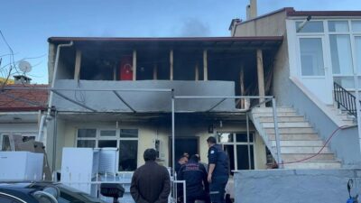 Muğla'nın Menteşe ilçesinde M.M., kavga ettiği R.A.K.'nin ardından evini ateşe