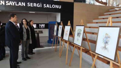 Muğla'da düzenlenen 'Bir Başka Yolculuk Gerek Bize-Grafik Tasarım Sergisi', Yasemin