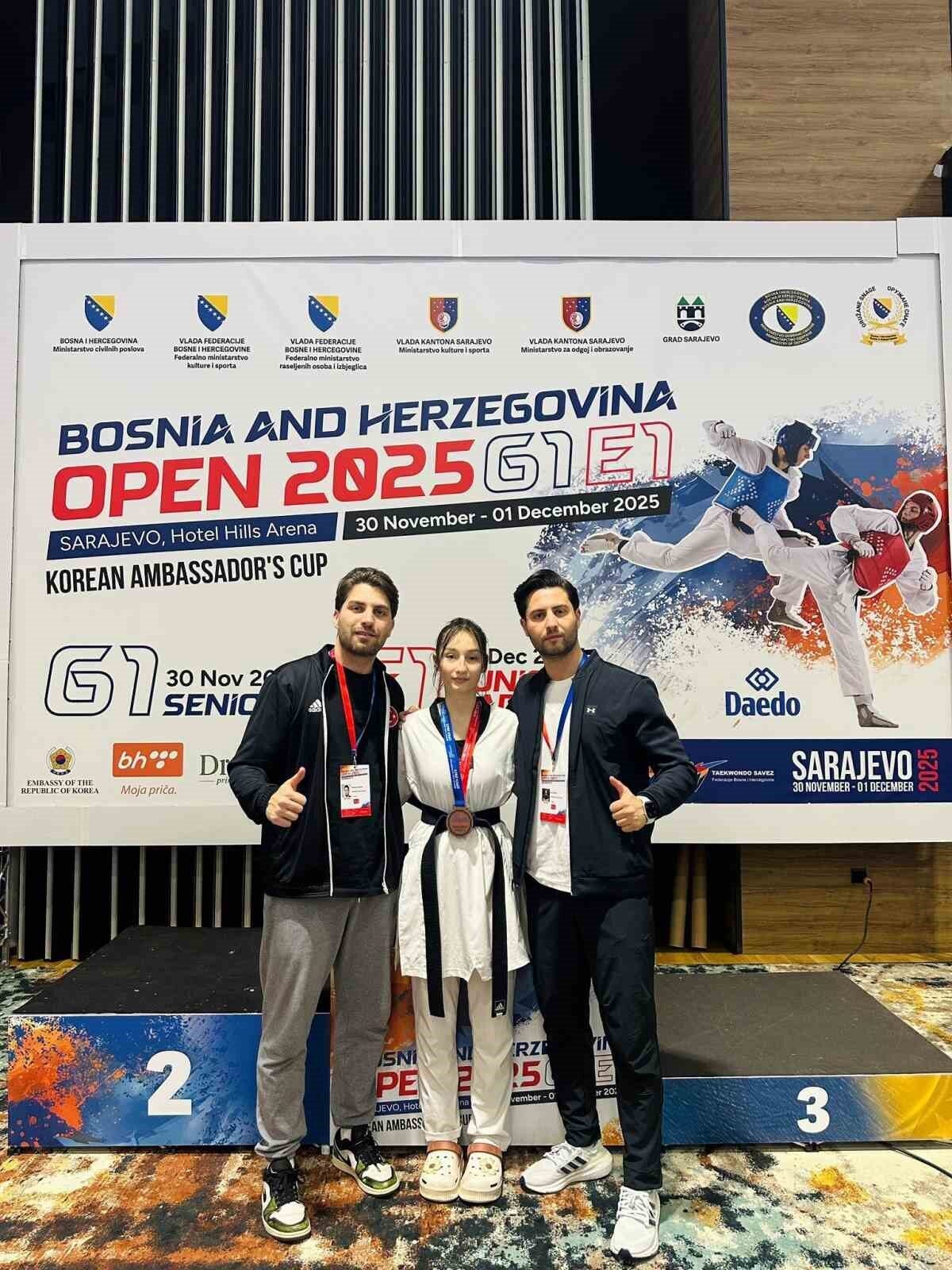 Saraybosna'da gerçekleştirilen Bosnia and Herzegovina Open G1 2025 Taekwondo Turnuvası'nda