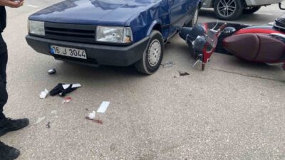 Bursa'nın Mudanya ilçesinde Fatih ve Barbaros caddelerinin kesişiminde meydana gelen