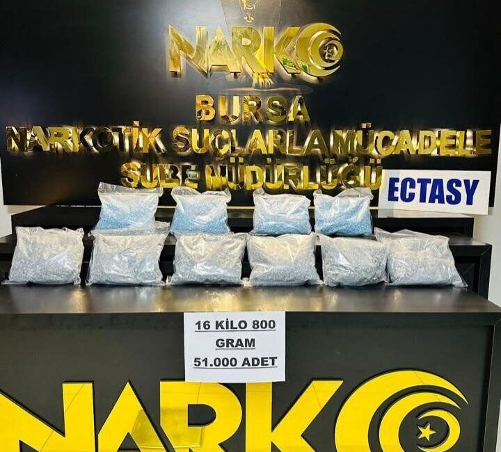 Bursa'da Narkotik Suçlarla Mücadele Şube Müdürlüğü, uyuşturucu ticareti yapan şüphelilere