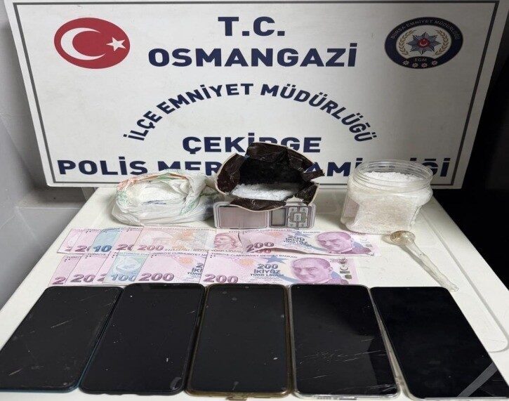 Bursa’da Uyuşturucu İmalatı ve Ticareti Operasyonunda Çok Sayıda Madde Ele Geçirildi Bursa'da uyuşturucu imal ve ticaretiyle ilgili düzenlenen operasyonda, 400 gram