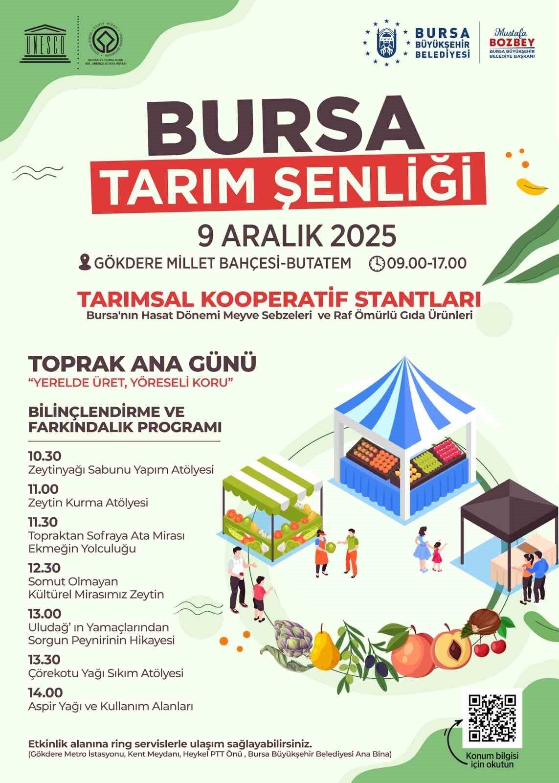 Bursa Tarım Şenliği, Yerel Üretim ve Kırsal Kalkınmayı Desteklemek İçin 9 Aralık’ta Gerçekleşecek