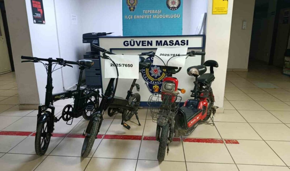 Eskişehir'de iki bisiklet hırsızlığı olayı sonrası Tepebaşı İlçe Emniyet Müdürlüğü