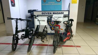Eskişehir'de iki bisiklet hırsızlığı olayı sonrası Tepebaşı İlçe Emniyet Müdürlüğü