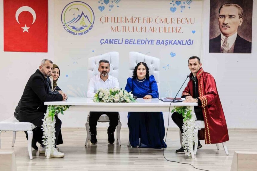 Çameli’de 2025 yılının son nikâhı Pınar Yalçın ve Ufuk Özpay arasında gerçekleşti.