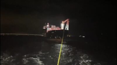 Orita isimli, 108 metre boyundaki Panama bayraklı konteyner gemisi, Çanakkale