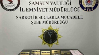 Samsun'un Çarşamba ilçesinde yapılan narkotik operasyonunda S.H. isimli şahıs gözaltına