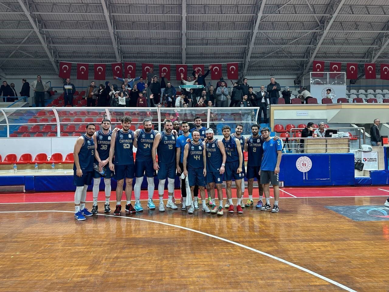 Türkiye Basketbol Ligi’nde Çayırova Belediyesi, Kocaeli Büyükşehir Belediyesi Kağıtspor’u 82-80