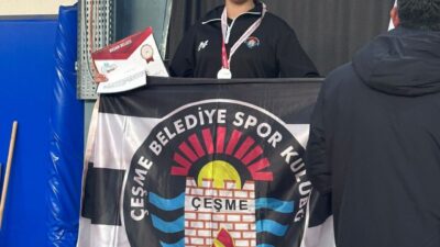 Çeşme Belediyespor, Buca'daki Okullararası Taekwondo İzmir İl Seçmesi'ne katılarak önemli