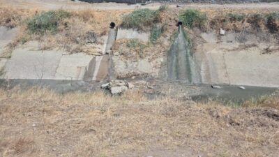 Manisa'nın Saruhanlı ilçesinde bir işletmenin atık sularını izinsiz olarak DSİ