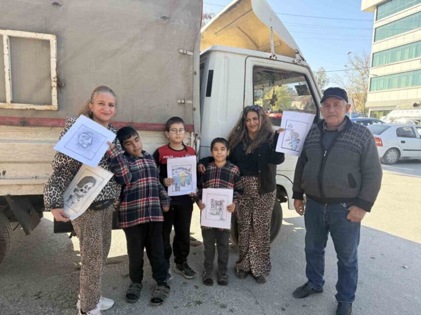 Mersin’de 69 yaşındaki Hüseyin Çakır, nakliyatçılığın yanı sıra çocukluk hobisi olan resim yaparak insanlara ulaşmaya devam ediyor.