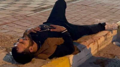 Antalya'nın Kepez ilçesinde 27 yaşındaki Samet Şanlı, yolda yürürken sigara