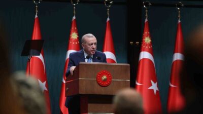 Cumhurbaşkanı Recep Tayyip Erdoğan, Kabine Toplantısı sonrası yaptığı konuşmada Türkiye'nin