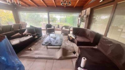 41 yaşındaki Derya Yavaş, arkadaşlarıyla birlikte bulunduğu evde dekoratif şömine