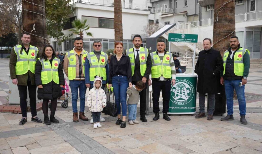 Denizli'de, İşçi Hakları Koruma ve Yaşatma Derneği Başkanı Kemal Galip