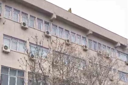 Dicle Üniversitesi’nde intihar girişiminde bulunan şahıs çatıdan indirildi