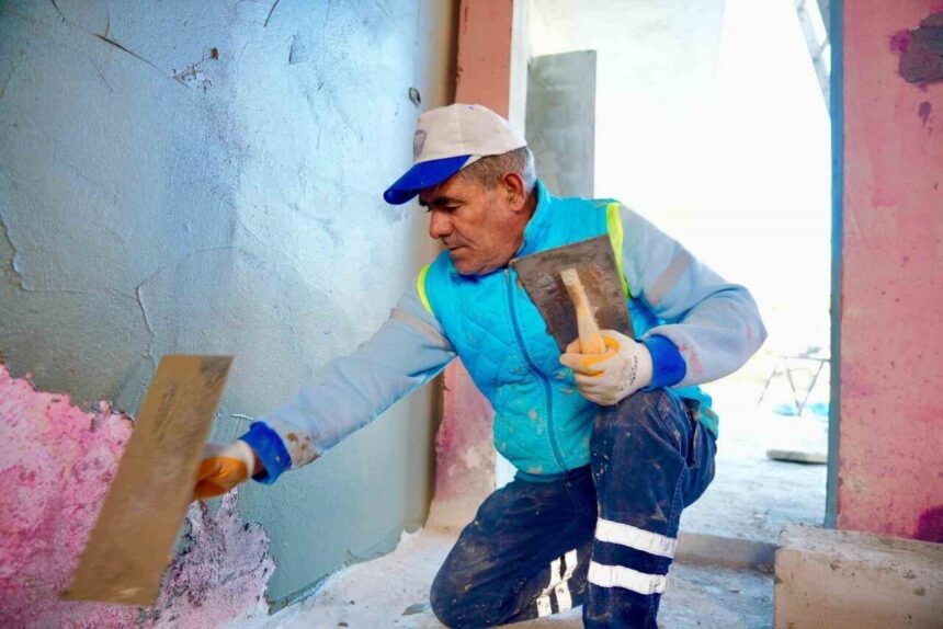 Didim’de özel çocuklar için sosyal yaşam alanı tasarlanıyor, yenileme çalışmaları devam ediyor.