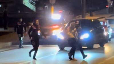 Edirne'nin Şükrüpaşa Mahallesi'nde sinir krizi geçiren B. Ç., çevreye saldırarak