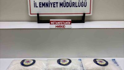 Balıkesir'de düzenlenen narkotik operasyonlarında 8 kilogram 19 gram metamfetamin ve