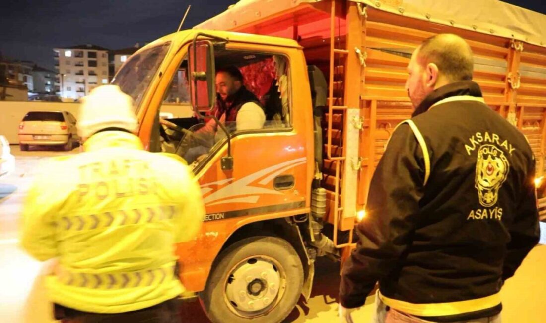 Aksaray'da ehliyetsiz ve çekme belgeli kamyonetle trafiğe çıkan 31 yaşındaki