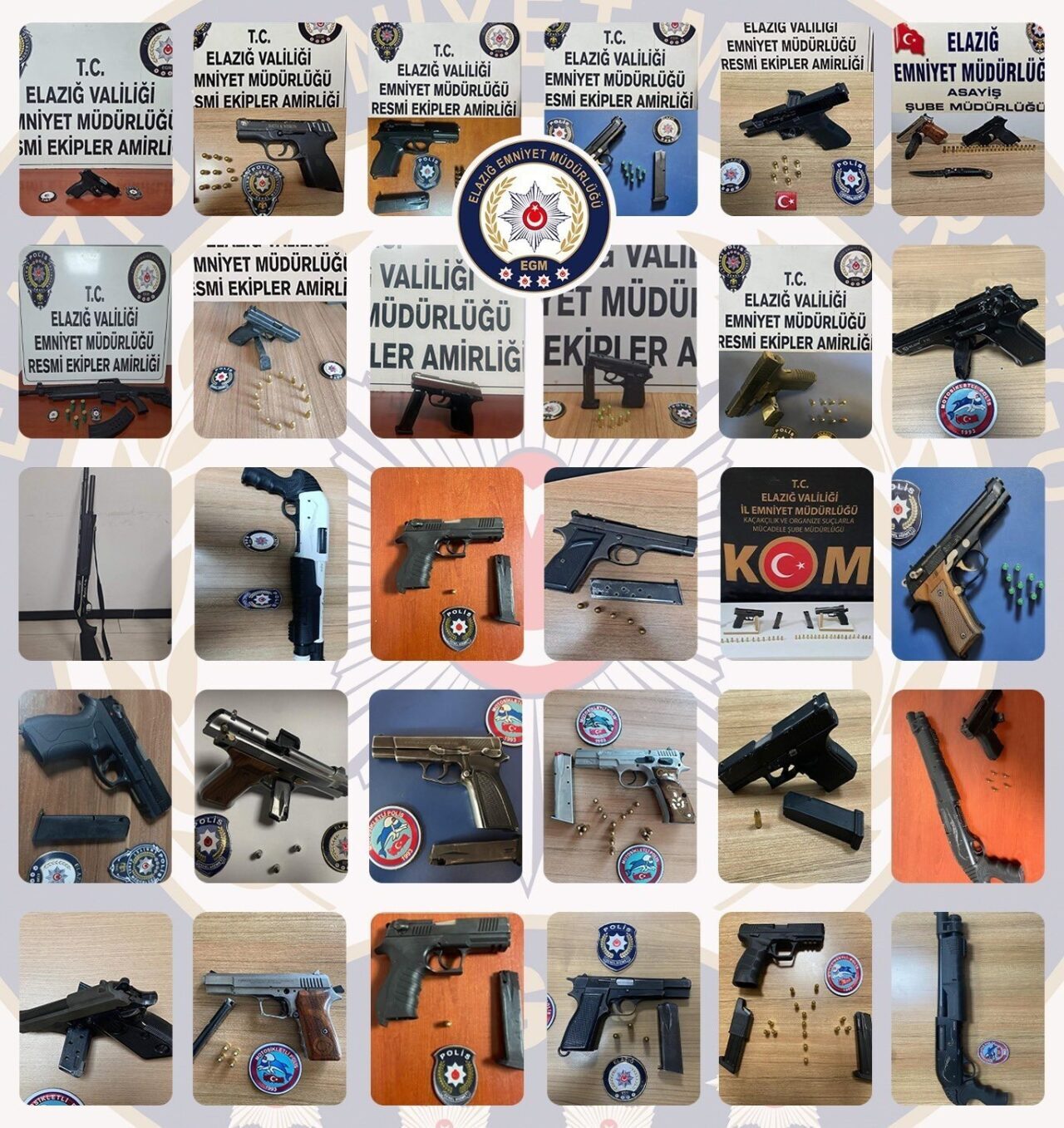 Elazığ'da son bir ayda yapılan polis operasyonlarında 95 aranan şüpheli