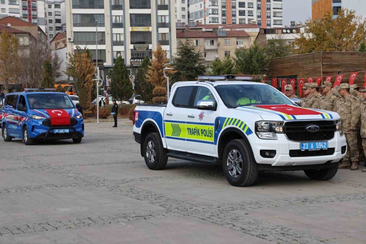 Elazığ’da Emniyet ve Jandarma Teşkilatına 84 Yeni Araç Tahsis Edildi