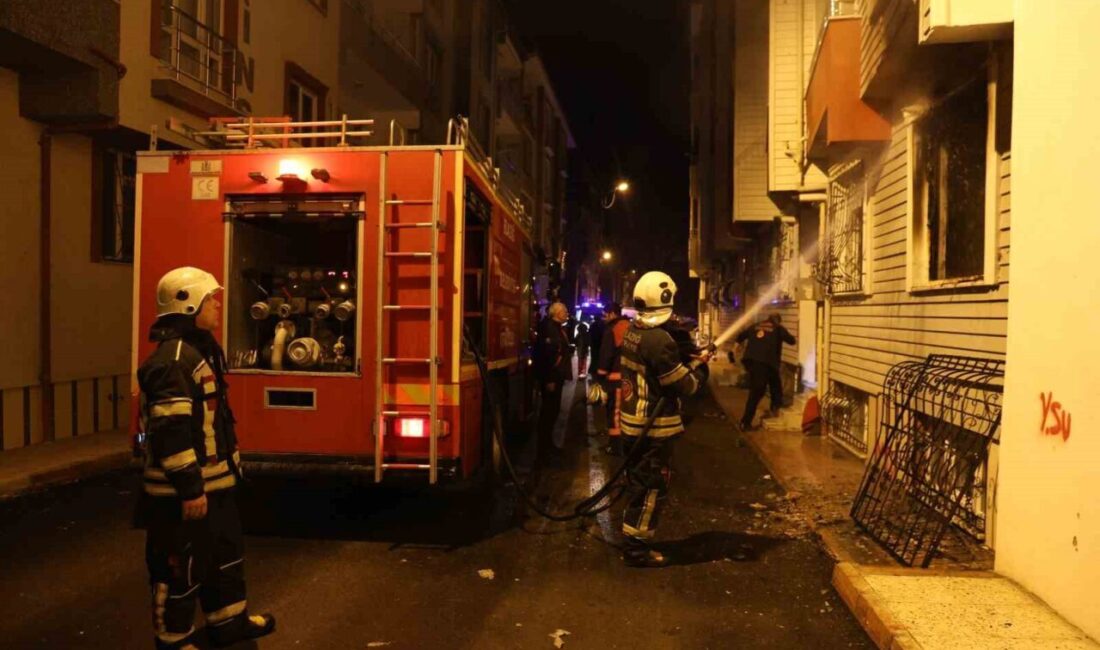 Elazığ’ın Olgunlar Mahallesi'ndeki 5 katlı bir binanın 1'inci katında çıkan