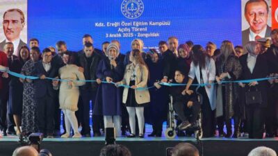 Cumhurbaşkanı Recep Tayyip Erdoğan'ın eşi Emine Erdoğan, Karadeniz Ereğli'de açılışı