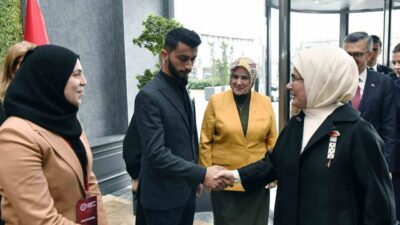Emine Erdoğan, "Soykırımın Kadın Tanıkları: Gazze’de Medya ve Direniş" programında,