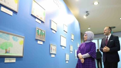 Cumhurbaşkanı Recep Tayyip Erdoğan’ın eşi Emine Erdoğan, Haliç Kongre Merkezi’nde