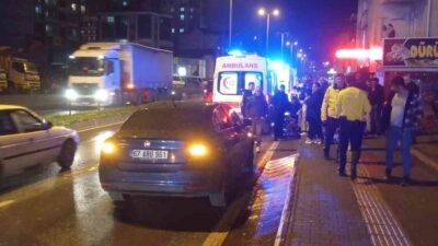 Zonguldak’ın Ereğli ilçesinde, akşam saatlerinde bir motosikletin devrilmesi sonucu B.B.