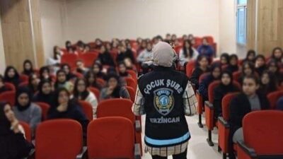 Erzincan'da, Çocuk Şube Müdürlüğü tarafından Güzel Sanatlar Lisesi ve TOBB